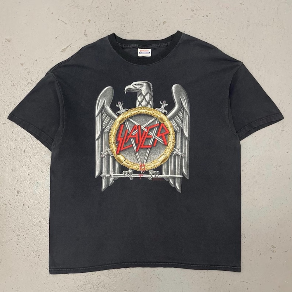 Vintage 2005 Slayer Rare Double Sided Thrash Metal Concert Band T Shirt XL